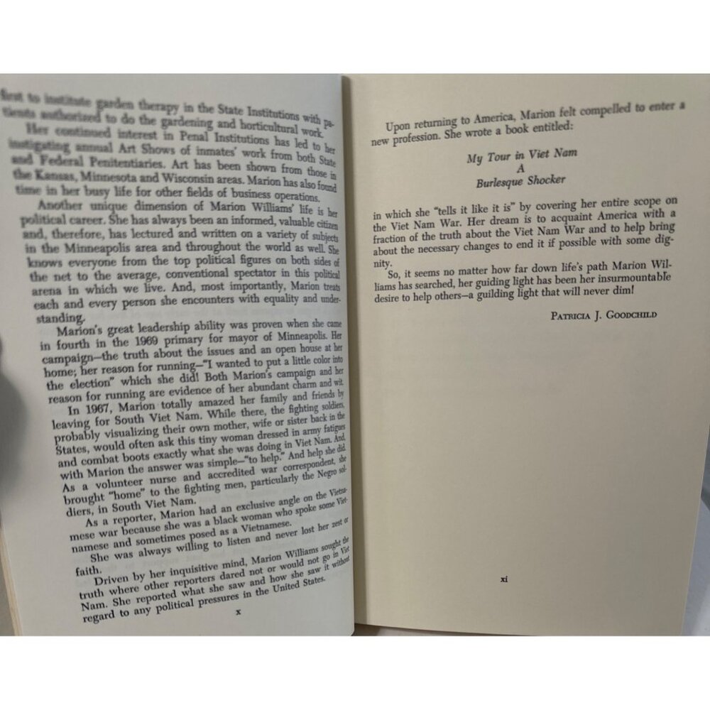 My Tour in Vietnam War A Burlesque Shocker 1970 Williams, Marion 1st Ed HC DJ - Picture 8 of 15